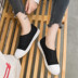 2018 mùa xuân mới breathable giày vải nữ một bàn đạp giày lười giày nhỏ màu trắng sinh viên Hàn Quốc phiên bản của hoang dã giày thường Plimsolls