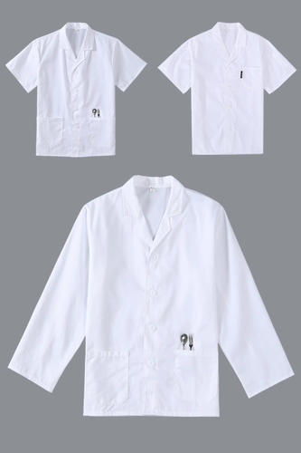 Летняя столовая шеф -повара рабочая одежда в лацка