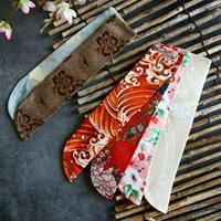 Японский многоцветный круглый веер, с вышивкой, в цветочек