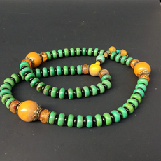 Украшения на шею 星之苑 清代老佛珠 绿松石佛珠