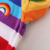 Quần áo trẻ em 2019 cho bé trai và bé gái áo thun ngắn tay mùa hè trẻ em sọc cầu vồng trong chiếc áo cotton trẻ em thủy triều phiên bản Hàn Quốc của đại dương - Áo thun áo thun trẻ em xuất khẩu Áo thun