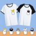 Pikachu Kumamoto Gấu Mèo Giáo Viên Phim Hoạt Hình Anime Quần Áo Mùa Hè Nam Giới và Phụ Nữ Vài Sinh Viên Ngắn Tay Áo T-Shirt