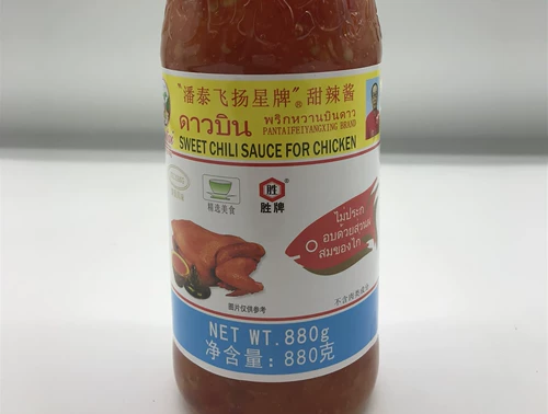 Pan Tai Fei Yang Star Thai Sweet Sweet Sweet Sauce 880G*12 Бутылок жареных куриных рук, захватывающих торт горячий горшок для барбекю соус для погружения