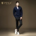 PINLI sản phẩm mùa thu thời trang nam cardigan ve áo đan áo len triều B16331713 áo hoodie nam Cardigan