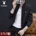 Mùa thu 2018 áo khoác nam Playboy áo khoác trẻ trung áo sơ mi mỏng giản dị phiên bản Hàn Quốc của áo mỏng đơn