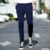 Quần nam mùa hè Hàn Quốc phiên bản của xu hướng tự canh tác của chùm chân 9 quần đẹp trai sinh viên trẻ phần mỏng quần âu Crop Jeans