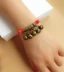 Handmade Hàn Quốc phiên bản của retro dây màu đen vòng chân của nam giới phụ nữ đơn giản sợi dây màu đỏ chuông chân vòng đeo tay Hàn Quốc phiên bản của vòng chân đồ trang sức