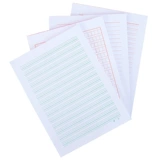 16K Рукопись бумага буква бумага с двойной сеткой Студент Студенческая рабочая бумага Материал бумага одно -линейное отчет All Grid English Work Gaper