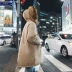 Áo khoác lông mùa đông nam phiên bản Hàn Quốc bf lộng gió Hàn Quốc ulzzang couple dày lông lớn cổ áo bông