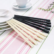 Sáng tạo đũa dài bộ đồ ăn gia đình 10 cặp thiết lập Trung Quốc bảo vệ môi trường nấm mốc gia đình nhanh chóng mặc không trượt tip đũa