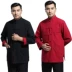 Nam Tang phù hợp với áo khoác mùa thu trung niên áo sơ mi nam Trung Quốc quần áo dài tay cotton hai mặt trẻ trung phong cách Trung Quốc - Trang phục dân tộc