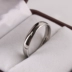 Nhẫn bạc 3 mm cổ điển trơn bằng thép titan nhẫn đuôi nhẫn nam và nữ nhẫn kim cương nam pnj Nhẫn