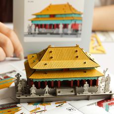 3D модель члена маятник 藤原家 日本进口hacomo纸质手工拼装立体建筑模型创意摆件