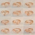 Bạc sterling 925 mở mười hai chòm sao đôi nữ nhẫn phiên bản Hàn Quốc của ngón trỏ nhẫn điều chỉnh kích thước nhẫn