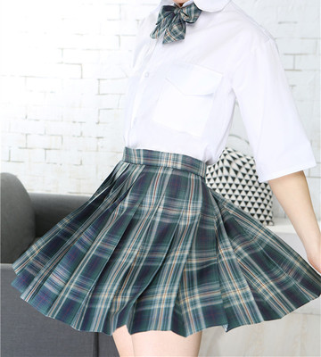 taobao agent Japanese mini-skirt, genuine pleated skirt, set, bow tie, high waist, Korean style