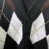 BIRD EAGLE PEACE áo len nam mùa thu và kim cương kẻ sọc Hàn Quốc áo len dệt kim hoang dã BWEA94102 - Cardigan