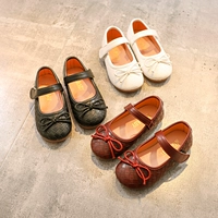 Детская обувь для принцессы для кожаной обуви, в корейском стиле, мягкая подошва, 1-3-6 лет