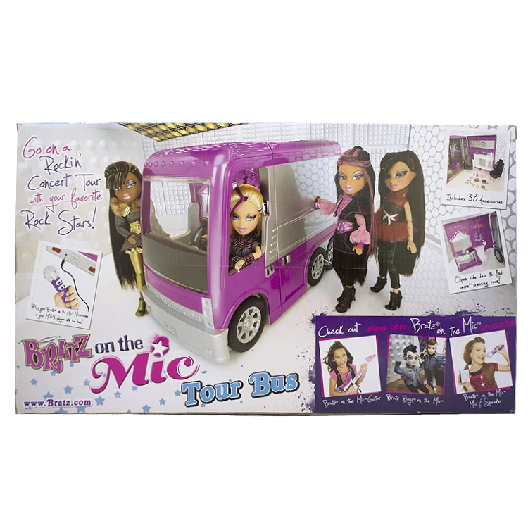 [Bratz On The Mic TourBus Бэйз кукла аксессуары вокальная передвижная сцена тур-автобус]