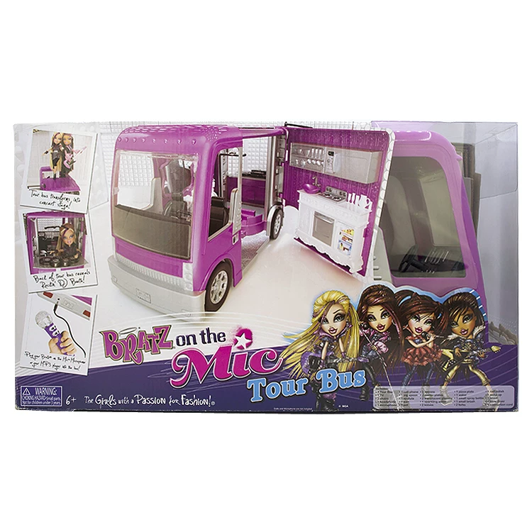 [Bratz On The Mic TourBus Бэйз кукла аксессуары вокальная передвижная сцена тур-автобус]
