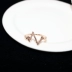 Hàn Quốc sét zircon vàng nhẫn nữ mạ vàng 18K nhẫn kim cương mạ vàng điều chỉnh chất béo tay lưới màu đỏ khớp - Nhẫn