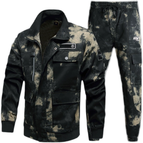 Демисезонный камуфляжный износостойкий комбинезон для тренировок