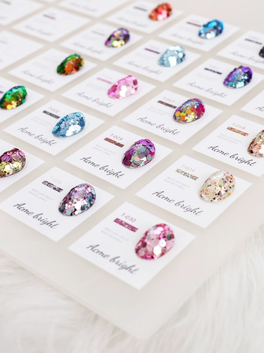 Блестки для ногтей, стенд для маникюра, прозрачный цветовой круг, фоторамка, акриловый лак для ногтей, Южная Корея, популярно в интернете