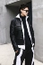 Áo khoác da nam Charlie UNCLE mùa đông thời trang Hàn Quốc đẹp trai thanh lịch giản dị dày áo khoác xe máy - Quần áo lông thú