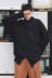 Charlie UNCLE mùa đông tide thương hiệu cao cổ áo len nam sinh viên Hàn Quốc dày lỏng trùm đầu áo len Kéo qua