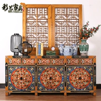 Ретро украшение для гостиной, окрашенная мебель из натурального дерева, китайский стиль