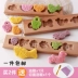 Qiao trái cây khuôn 饽 gỗ hồng làm bằng tay hoa mung đậu bánh bí ngô bánh quy nhỏ khoai môn trẻ em bổ sung thực phẩm khuôn - Tự làm khuôn nướng khuôn bánh kẹp Tự làm khuôn nướng