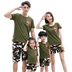 Cha mẹ- con mặc mùa hè 2018 mới bông ngắn tay t- shirt ngụy trang gia đình phù hợp với một gia đình ba bốn- gia đình nhà