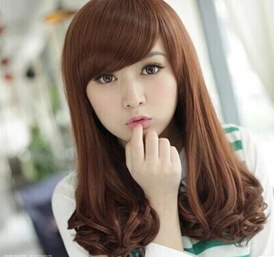 taobao agent The whole wig lady's long curls naturally realistic pear blossom head, long hair, big wave fluffy fashion new