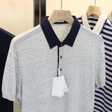 Модная трикотажная повседневная футболка polo, Италия, короткий рукав