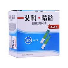 Глюкозы в крови тест-полоски 艾科精益血糖试纸 25片独立包装