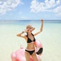 Hàn Quốc ngực nhỏ bãi biển gợi cảm tụ tập chia đôi ngực lớn kỳ nghỉ bikini áo tắm ba điểm nữ bong bóng 2019 - Bikinis váy tắm biển đẹp
