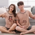 Mùa hè vài mô hình đồ ngủ nữ ngắn tay cotton phần mỏng lỏng phim hoạt hình quần short cotton dịch vụ nhà của nam giới phù hợp với mùa hè