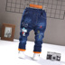 Bé trai 1-2-3-4-5-6 tuổi thu đông quần bé cộng quần nhung trẻ em quần jeans trẻ em shop quan ao baby Quần jean