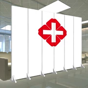 Tùy chỉnh phân vùng màn hình y tế Phòng khám sức khỏe giường đẩy kéo đơn giản màn hình gấp trắng bệnh viện phong trào - Màn hình / Cửa sổ