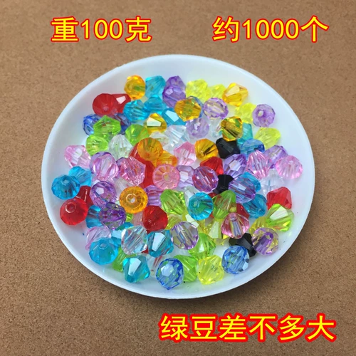 Акриловые пластиковые плетеные бусины, аксессуар ручной работы, 6mm