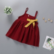 Váy cotton 2019 cho bé gái mùa hè trẻ em nước ngoài nữ dây đeo cho bé váy bé công chúa 0 1 tuổi 3 thủy triều 2 - Váy