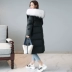 Chống giải phóng mặt bằng đặc biệt cung cấp xuống áo khoác nữ phần dài Hàn Quốc 2018 mới trên đầu gối siêu lớn cổ áo lông dày áo triều