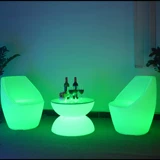 Светодиодный светодиодный творческий высокий стол и стул Круглый стол