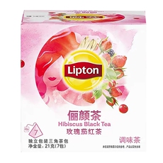 Цветочный нектар 立顿 俪颜茶玫瑰茄红茶调味茶 21g(7包) Lipton
