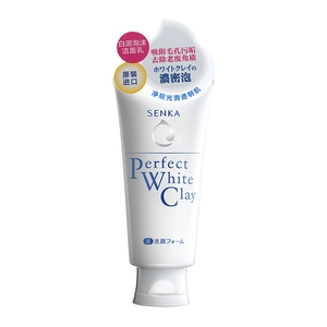 SENKA/山珂 Мягкая очищающая пенка с белой грязью, 120 г, импорт из Японии.
