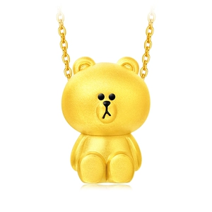 Chow Tai Fook Line Series Series Series Bear Bear Foot Gold Gold Pendent R21429