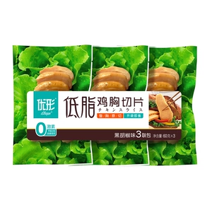 [优形 低脂鸡胸切片 (黑胡椒味) 60g*3]