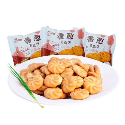 香葱曲奇葱油味饼干 葱香味 整箱芝麻饼干零食散装小包