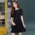 Quần áo Handu 2019 mới dành cho nữ mùa hè Đầm khâu Hàn Quốc thắt nơ ngắn tay ngắn GE00199 Su - Váy eo cao