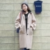 Quần áo Handu 2018 Áo khoác nữ mùa đông mới của Hàn Quốc áo khoác len dài lỏng lẻo LF7418 - Áo Hàn Quốc áo dạ nữ dáng dài cao cấp Áo Hàn Quốc