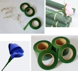 Зеленая лента шелковая сеть цветочные чулки цветочный букет ручной работы ручной работы.
